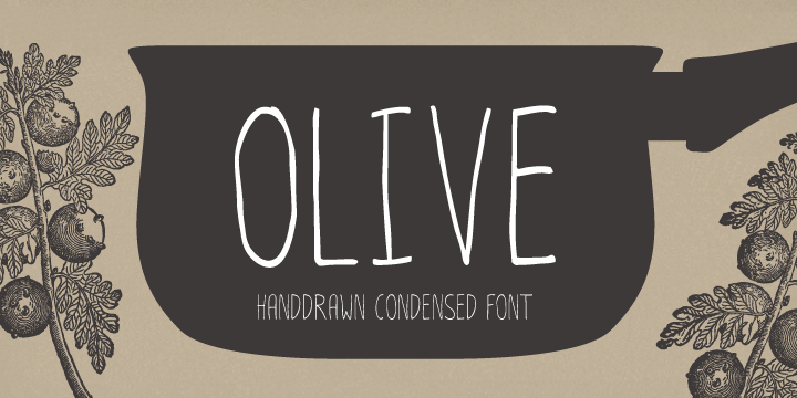 Olive Font preview